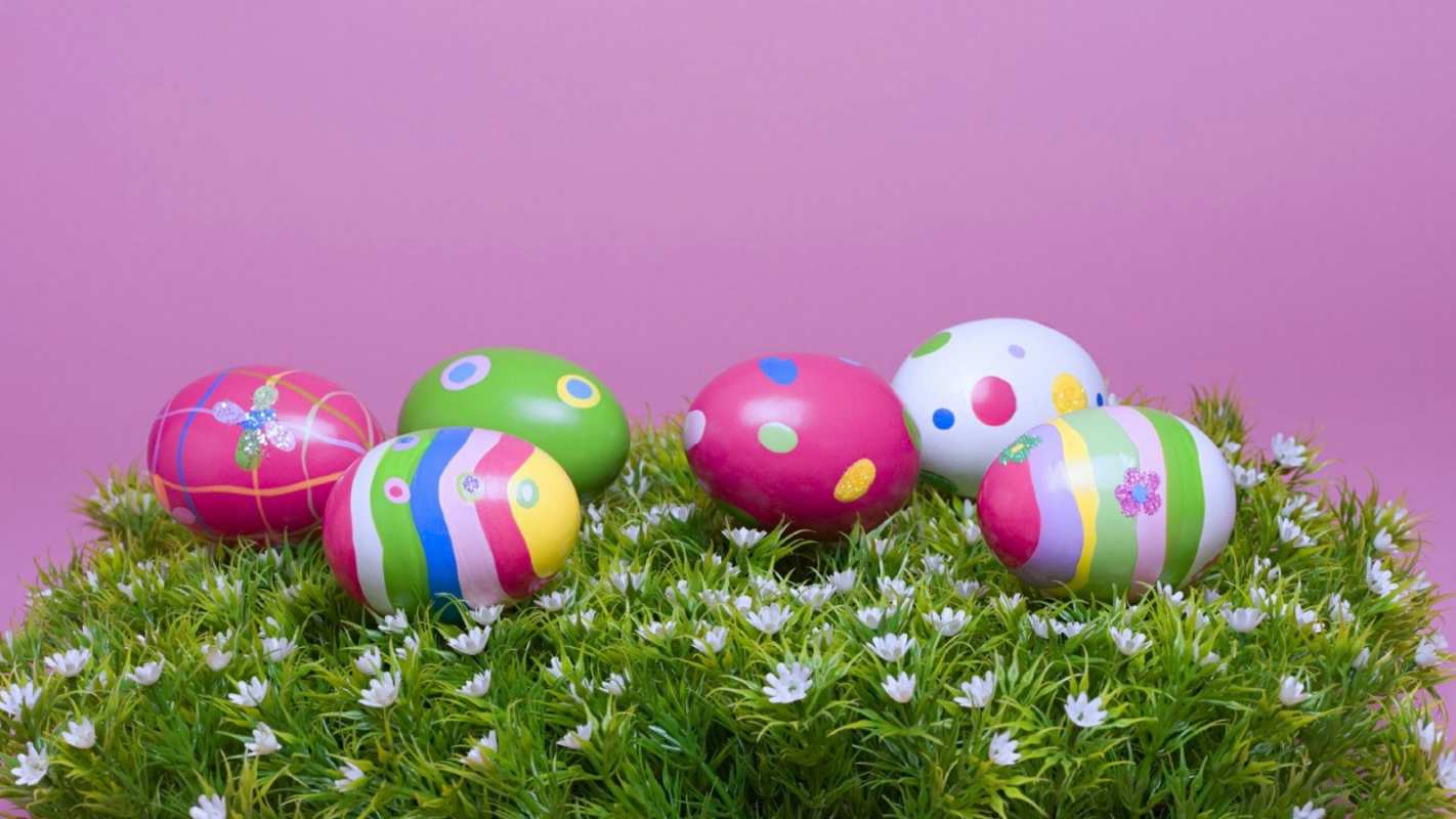 Открытка красивые яйца  пасха  С пасхой 